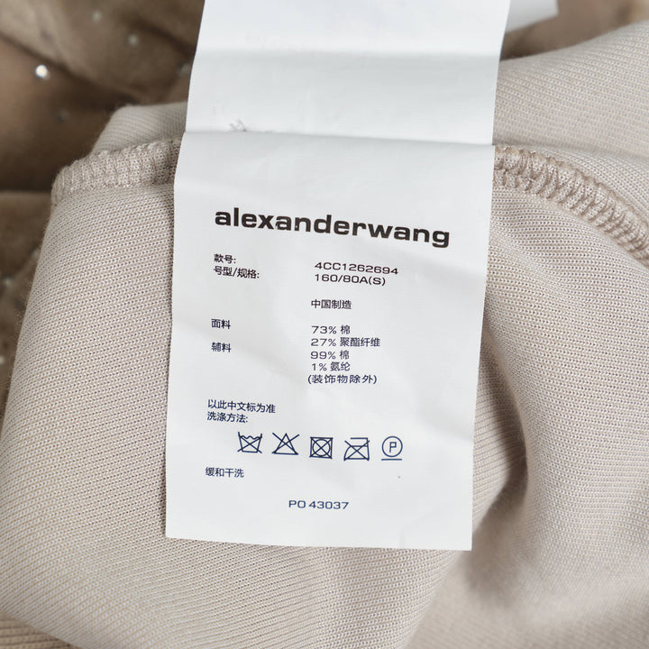 Crystal Hotfix Velour Shrunken Hoodie