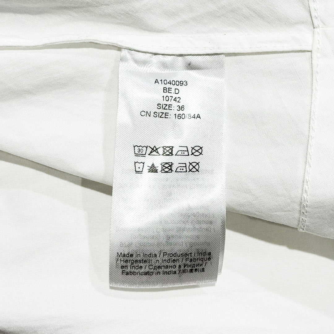 Stretch Cotton Peter Pan Collar Top