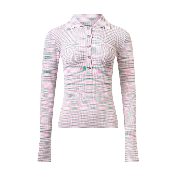 Spacedyed Knit Polo