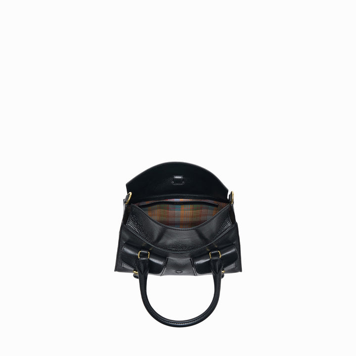 Small Roxanne High Shine Leather Bag