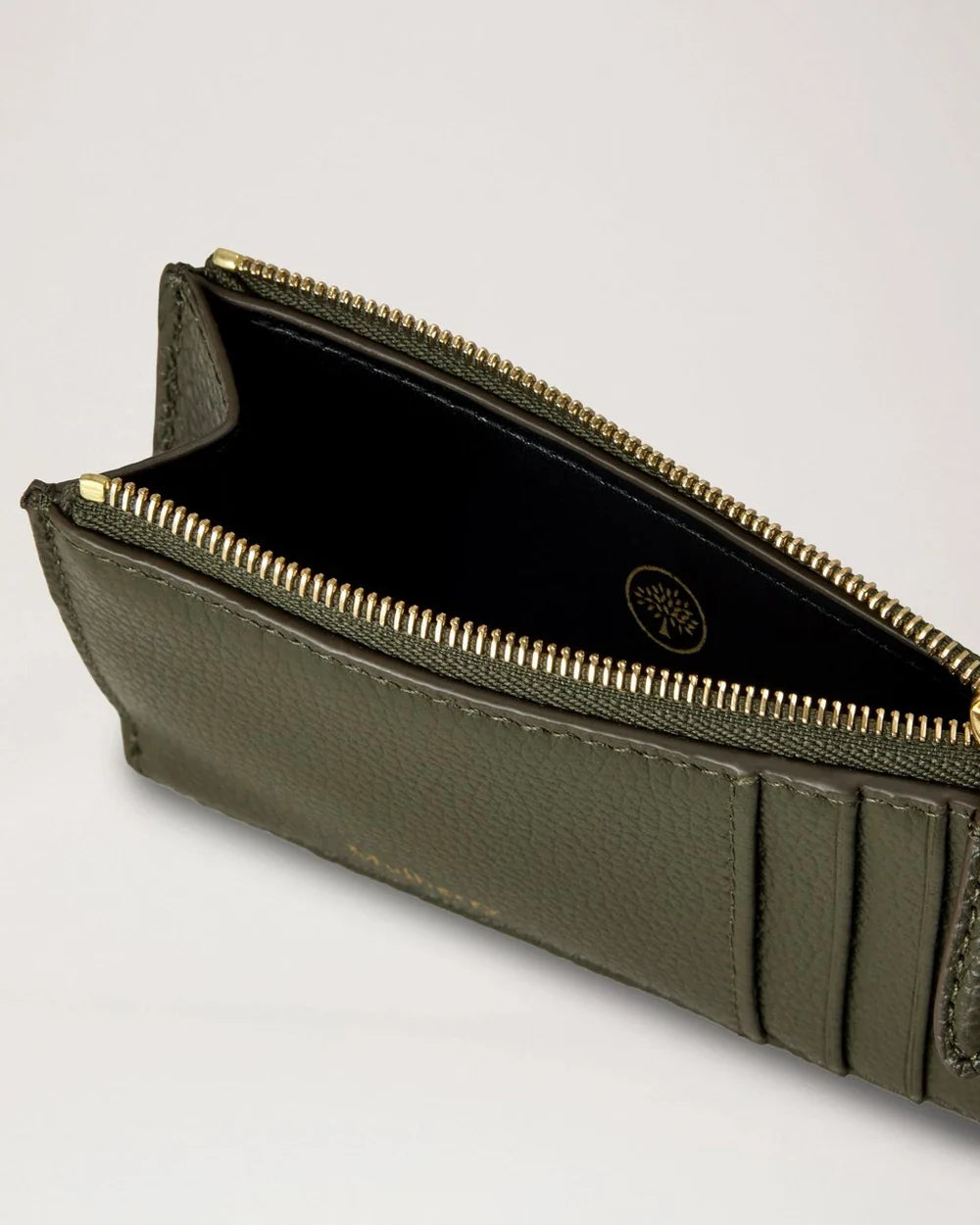 Continental Long Zip Card Holder Small Classic Grain