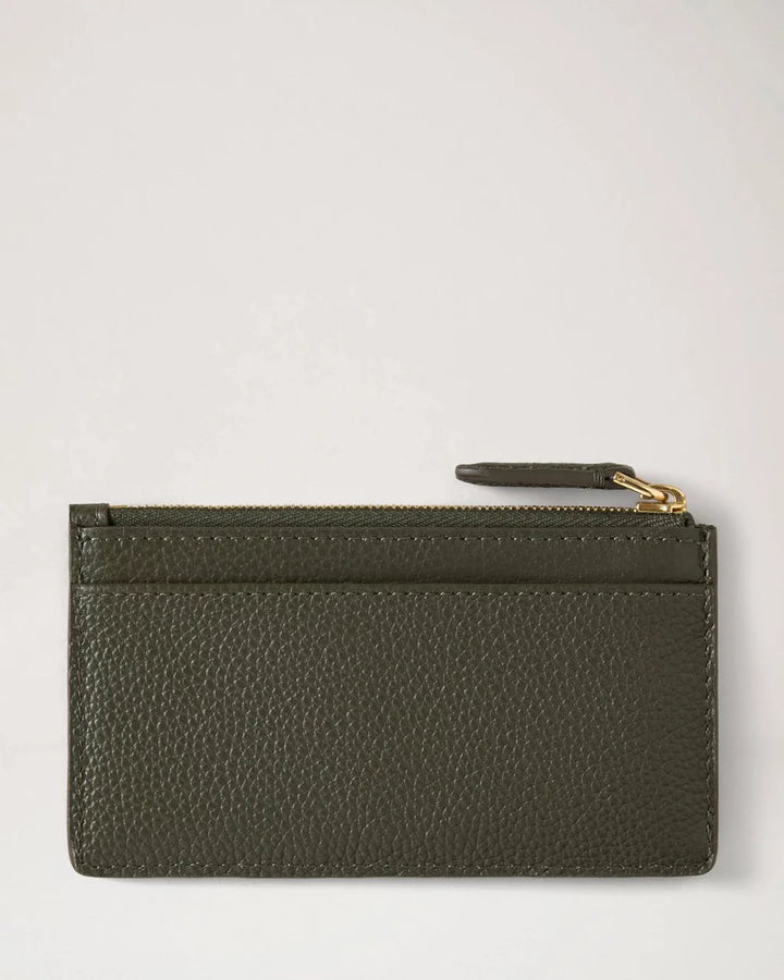 Continental Long Zip Card Holder Small Classic Grain
