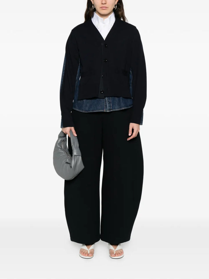 Denim x Knit Cardigan