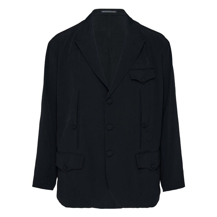 Yohji Yamamoto Front Back Opened Lapel Jacket – Available at Club 21, Official Retailer in Singapore, Malaysia & Thailand with Global Shipping Online