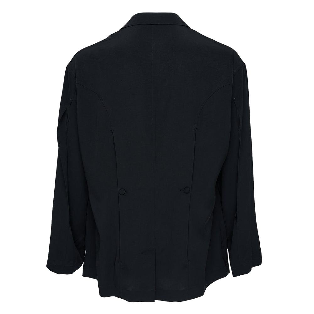 Yohji Yamamoto Front Back Opened Lapel Jacket – Available at Club 21, Official Retailer in Singapore, Malaysia & Thailand with Global Shipping Online