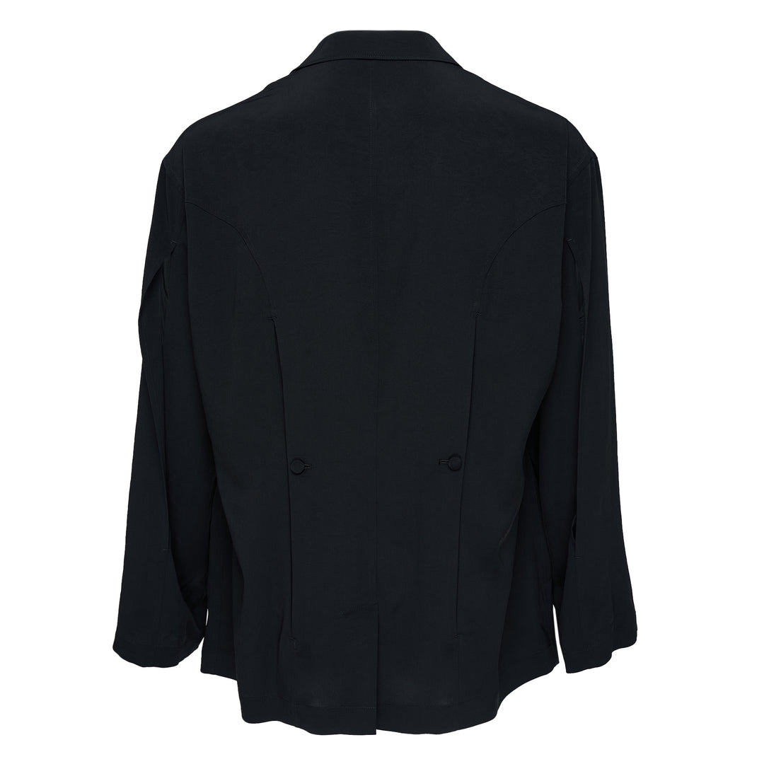 Yohji Yamamoto Front Back Opened Lapel Jacket – Available at Club 21, Official Retailer in Singapore, Malaysia & Thailand with Global Shipping Online