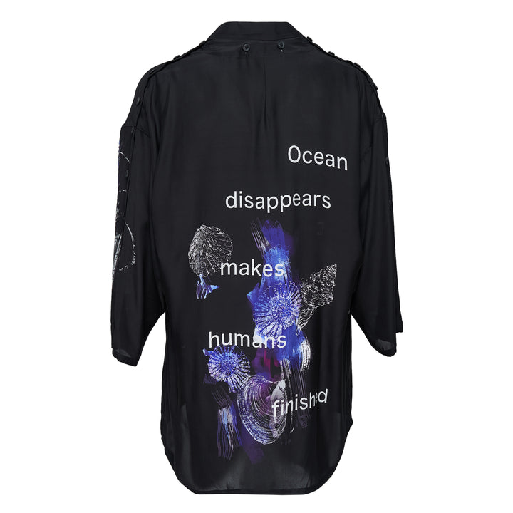 Yohji Yamamoto Button Opened Stand Jacket – Available at Club 21, Official Retailer in Singapore, Malaysia & Thailand with Global Shipping Online