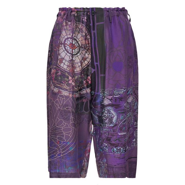 Yohji Yamamoto Purple Printed Pants – Available at Club 21, Official Retailer in Singapore, Malaysia & Thailand with Global Shipping Online