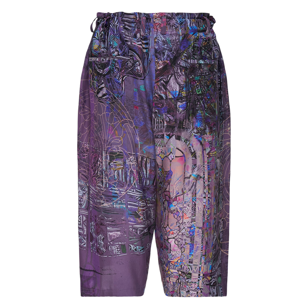 Yohji Yamamoto Purple Printed Pants – Available at Club 21, Official Retailer in Singapore, Malaysia & Thailand with Global Shipping Online