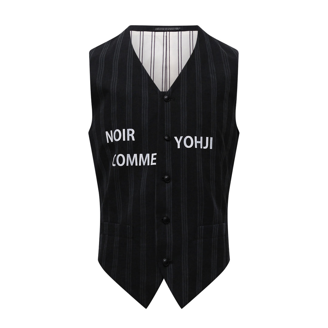Yohji Yamamoto Stripe Vest – Available at Club 21, Official Retailer in Singapore, Malaysia & Thailand with Global Shipping Online