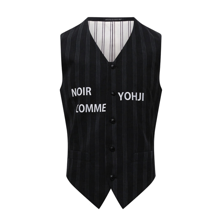 Yohji Yamamoto Stripe Vest – Available at Club 21, Official Retailer in Singapore, Malaysia & Thailand with Global Shipping Online