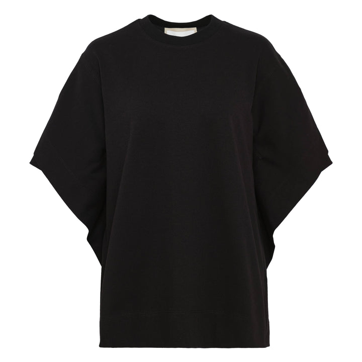 Capelet Overlay Cotton T-Shirt