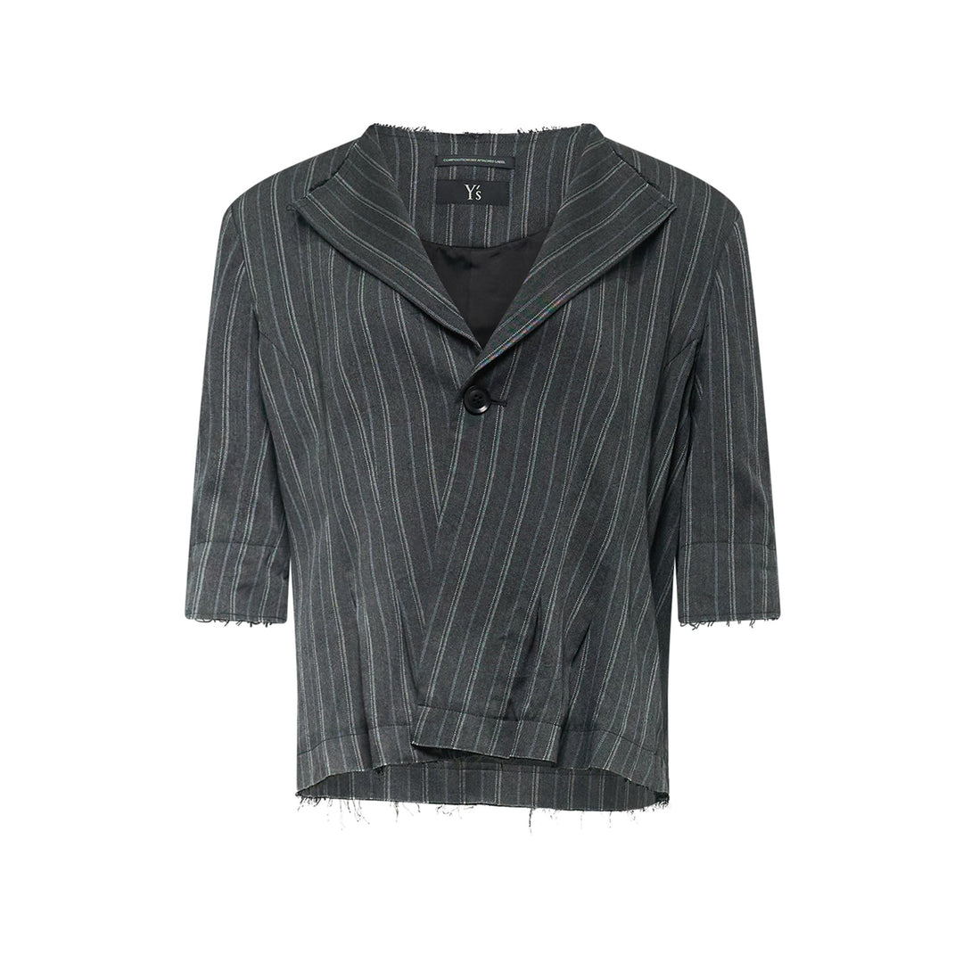 Collarless Short Jacket