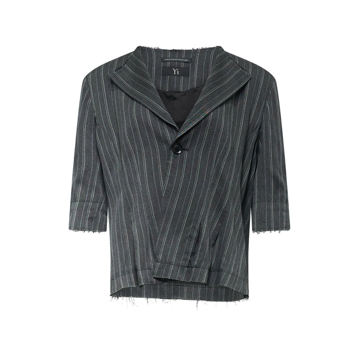 Collarless Short Jacket