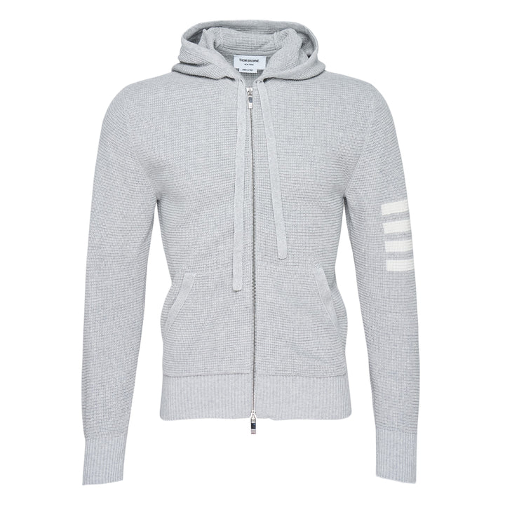 Textured Stitch Relaxed Fit Zip Hoodie