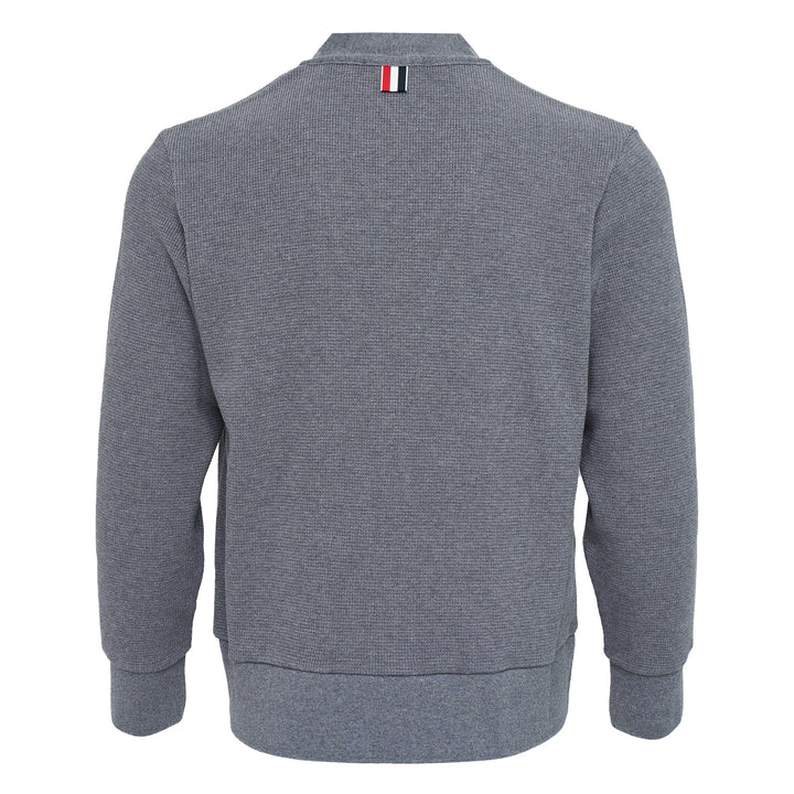 V Neck Cardigan With 4 Bar Intarsia