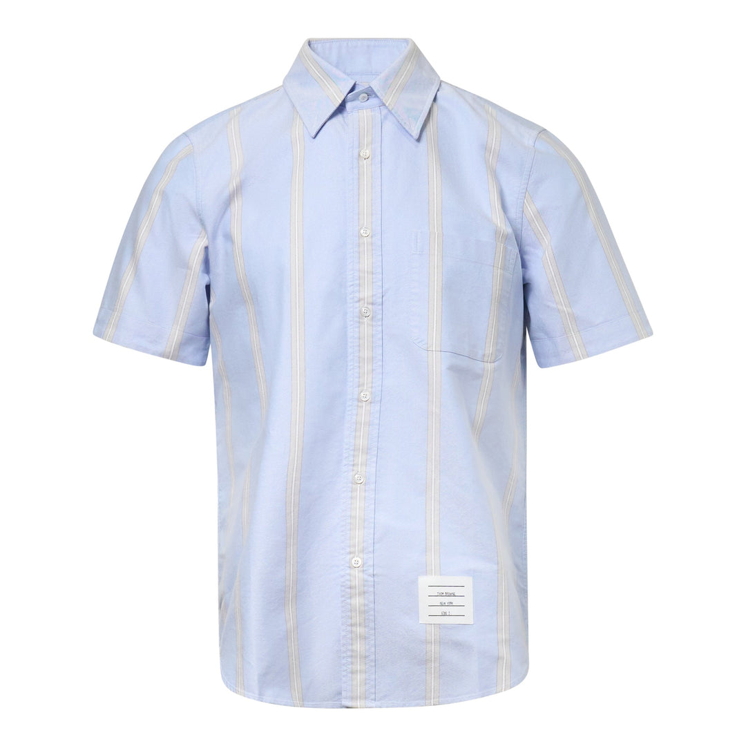 Straight Fit Button Down Short Sleeve Shirt