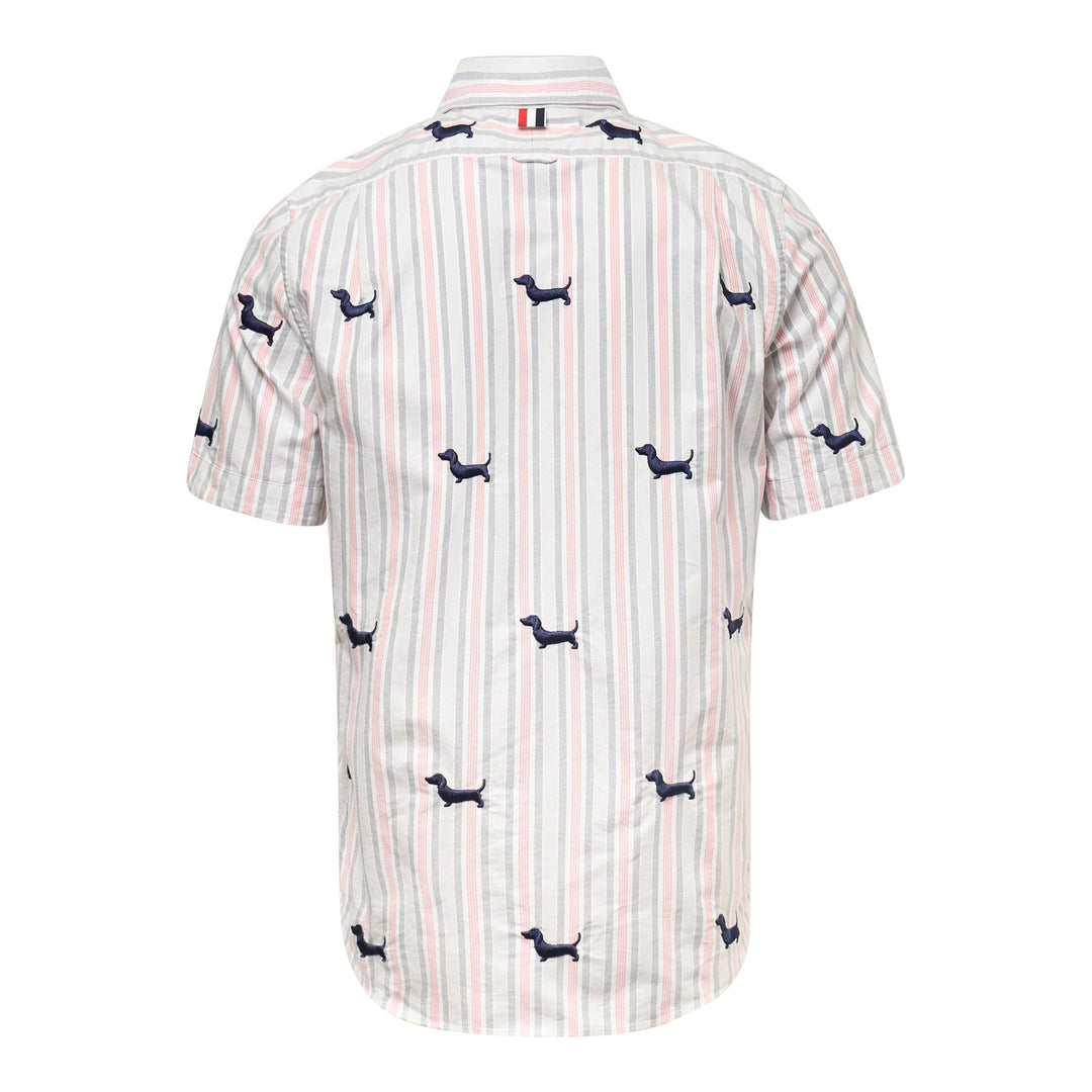 Straight Fit Button Down Short Sleeve Shirt