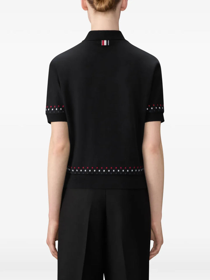 Short Sleeve Dolman Keyhole Polo