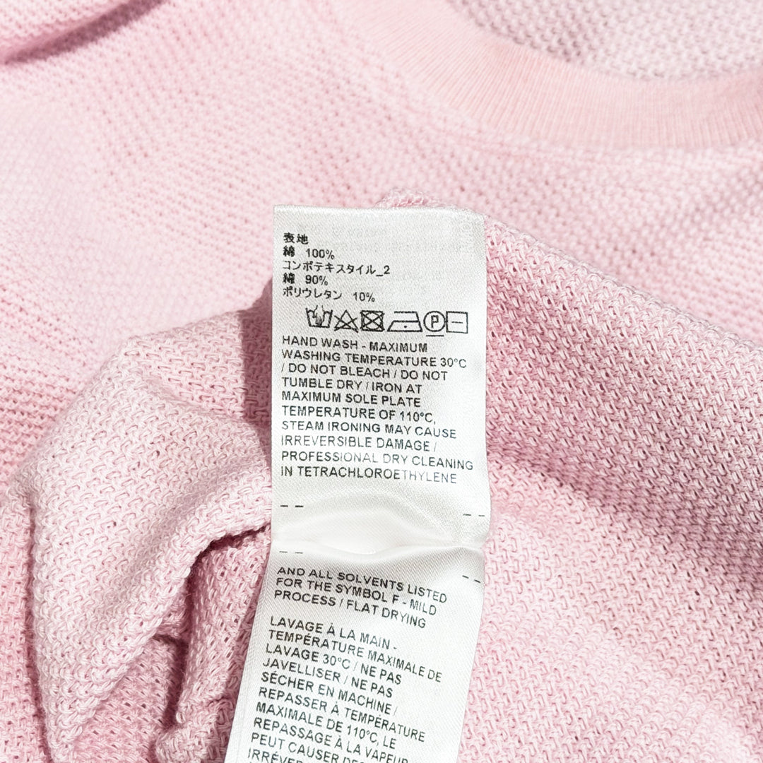 Rib Cuff Tee In Textured Pique