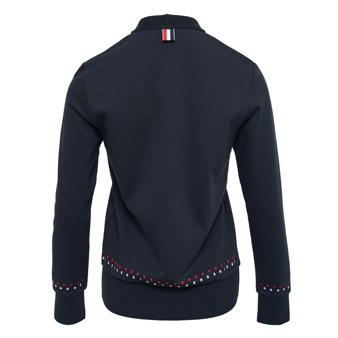 V Neck Cardigan With Snowflake