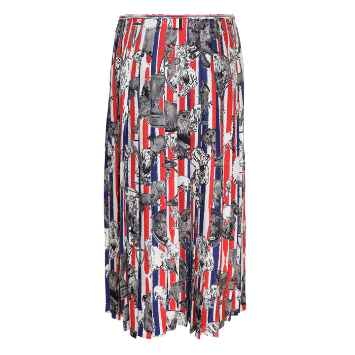 Thom Browne Calf Length Narrow Pleated Skirt – Available at Club 21, Official Retailer in Singapore, Malaysia & Thailand with Global Shipping Online