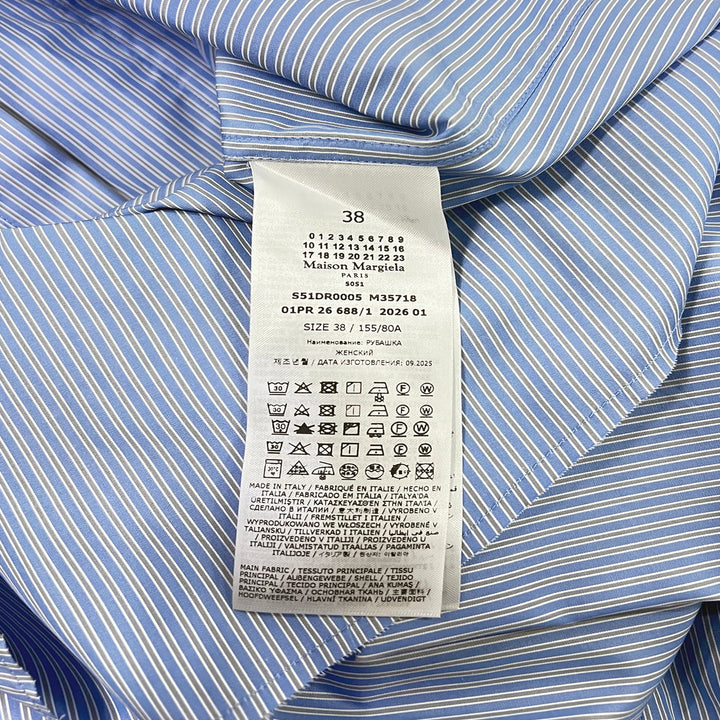 Short-Sleeved Shirt Blue Pinstripe