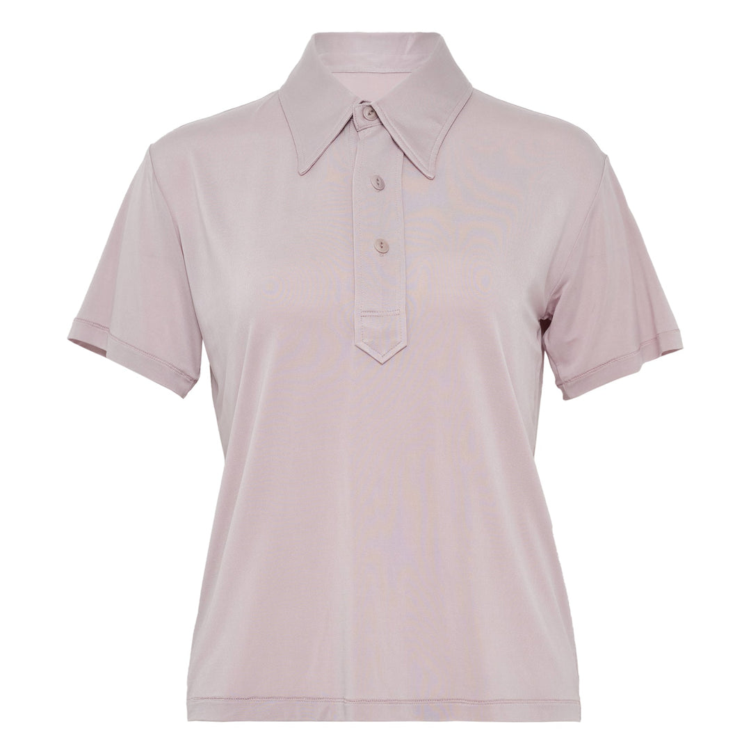 Cupro Jersey Polo Shirt