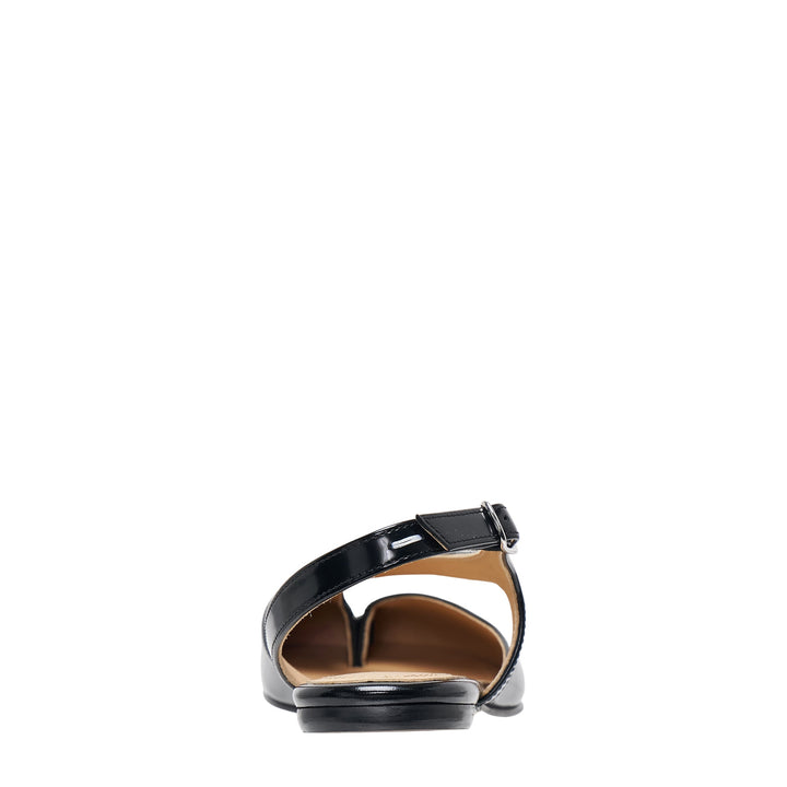 Tabi Flat Slingback Brushed Leather