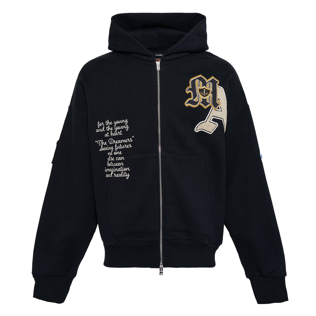 AMIRI Varsity Patch Zip Hoodie