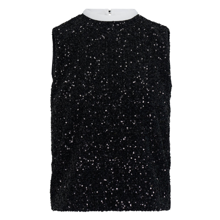 Sequins Sleeveless Top
