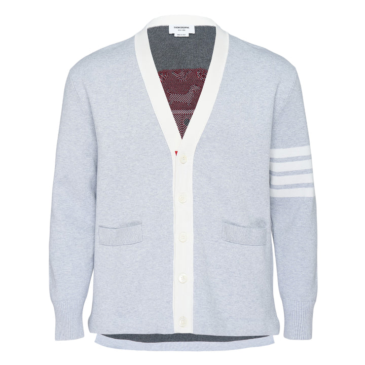 Crest Intarsia Jacquard Rugby Fit Cardigan