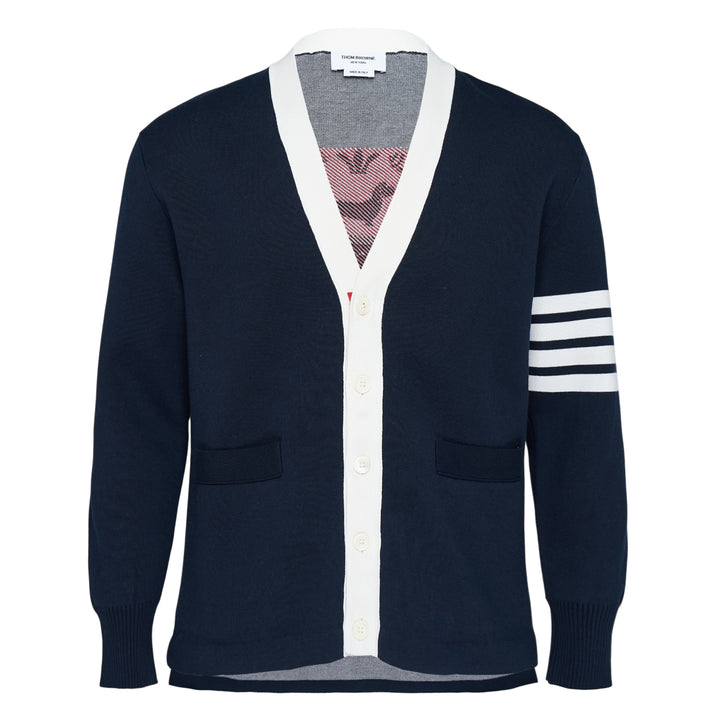 Crest Intarsia Jacquard Rugby Fit Cardigan