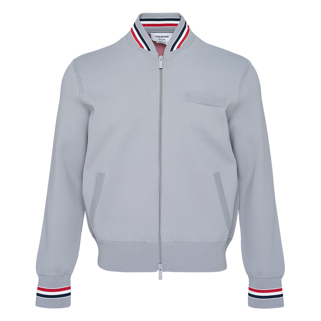 Thom Browne Intarsia Zip Up Bomber – Available at Club 21, Official Retailer in Singapore, Malaysia & Thailand with Global Shipping Online