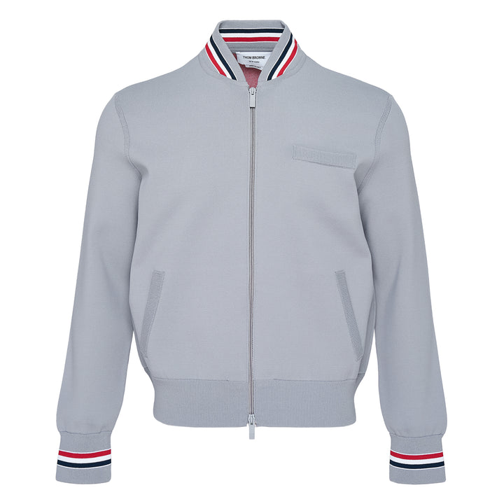 Thom Browne Intarsia Zip Up Bomber – Available at Club 21, Official Retailer in Singapore, Malaysia & Thailand with Global Shipping Online