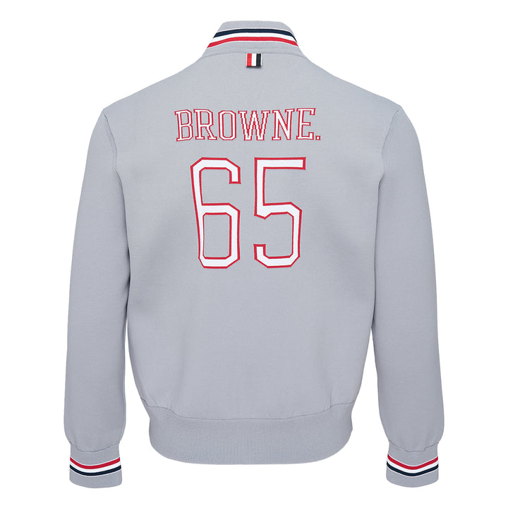 Thom Browne Intarsia Zip Up Bomber – Available at Club 21, Official Retailer in Singapore, Malaysia & Thailand with Global Shipping Online
