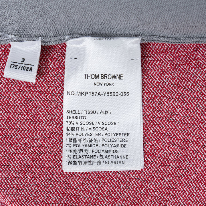Thom Browne Intarsia Half Zip Polo – Available at Club 21, Official Retailer in Singapore, Malaysia & Thailand with Global Shipping Online