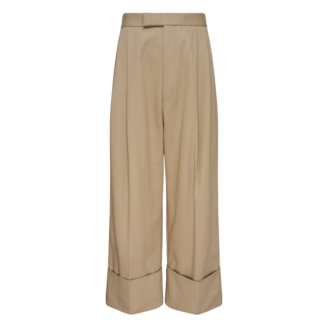 High Rise Double Pleat Trousers