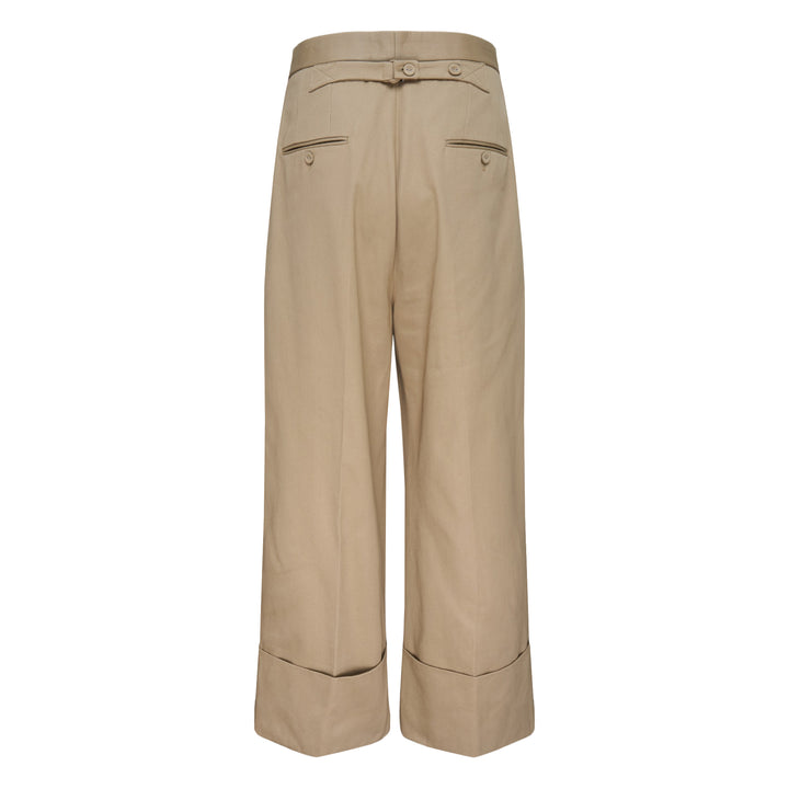 High Rise Double Pleat Trousers