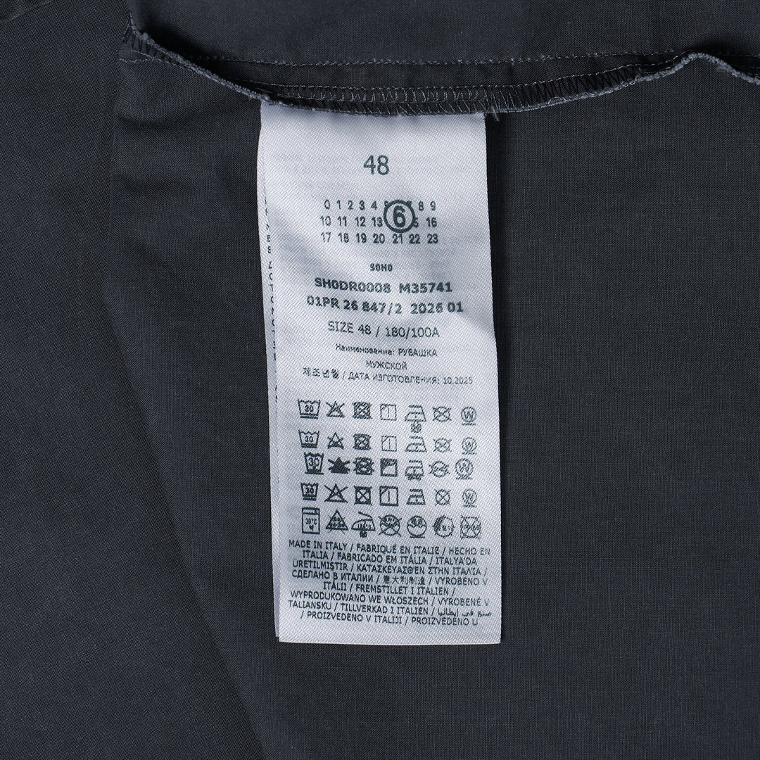 Short Sleeve Washed Cotton Shirt