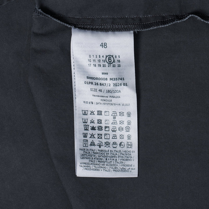 Short Sleeve Washed Cotton Shirt