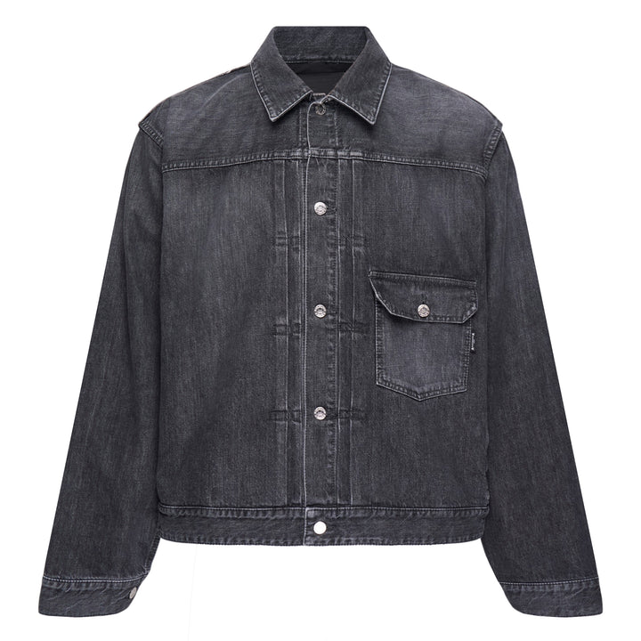Patchwork Jacquard Denim Jacket