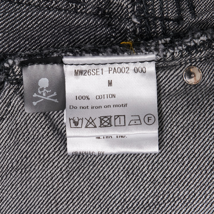 Patchwork Jacquard Straight Denim