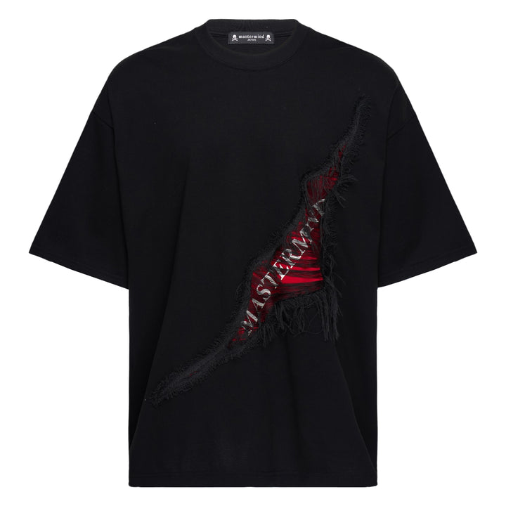 MASTERMIND Boxy Fit Ripped Tee
