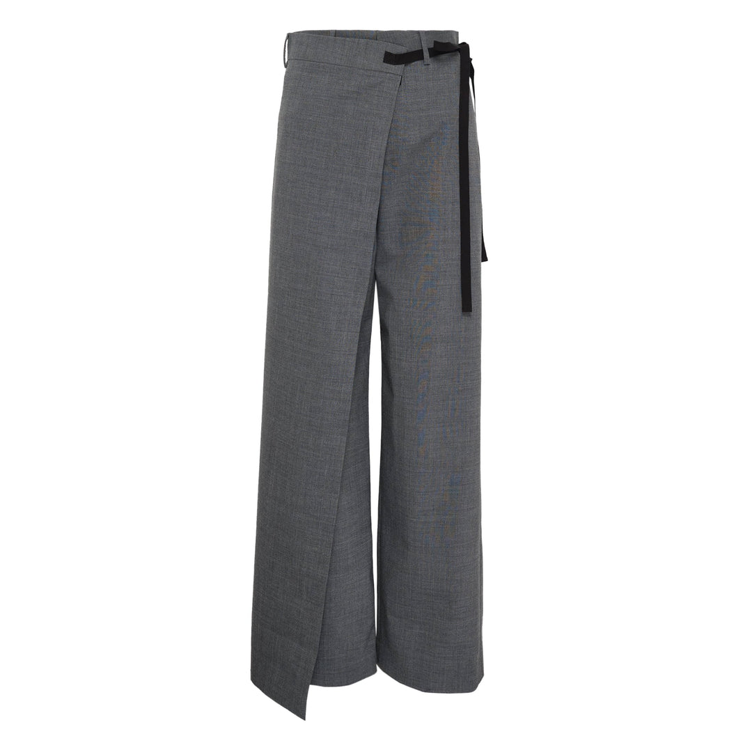 Side Tie Tailoring Wool Pants