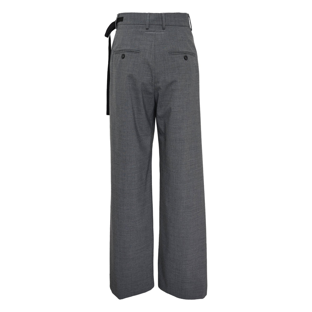 Side Tie Tailoring Wool Pants