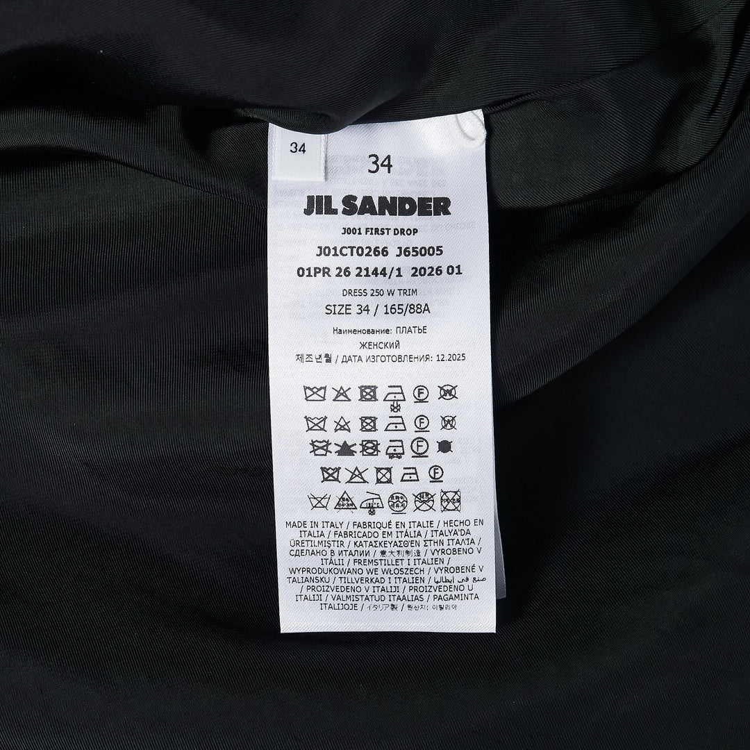 Dress With Trim Fluid Silk