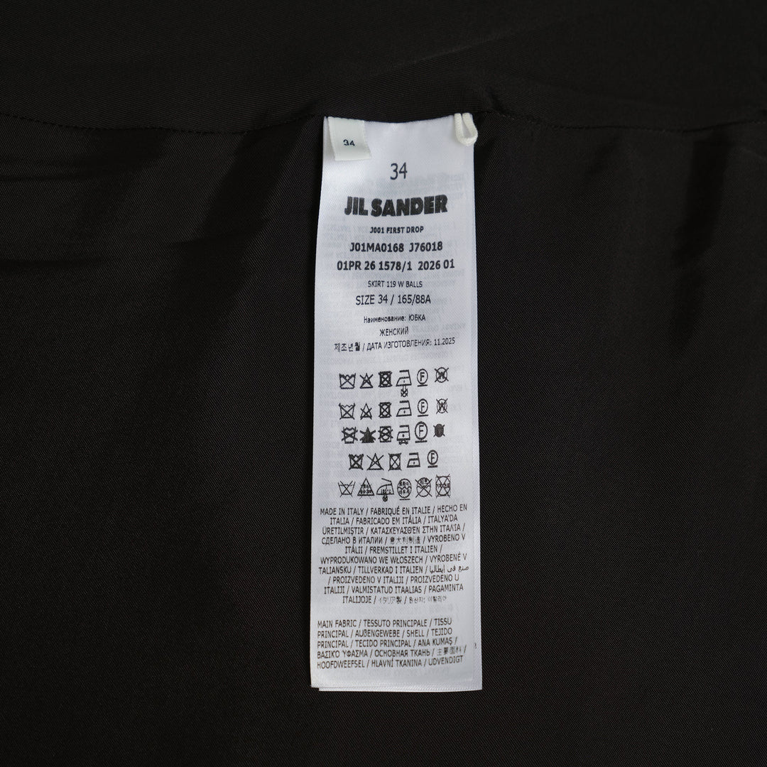 Fine Wool Ripstop Skirt