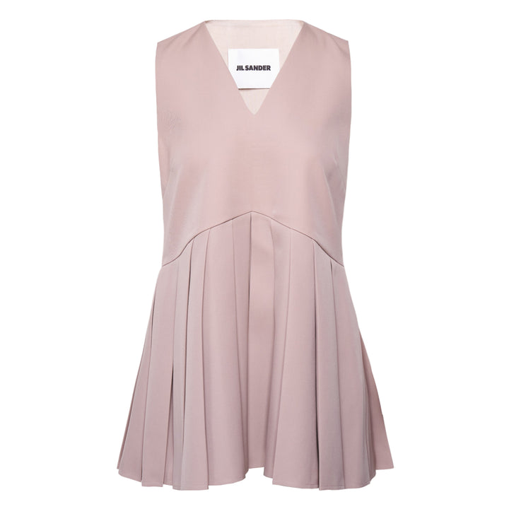 Sharp Wool Gabardine Top