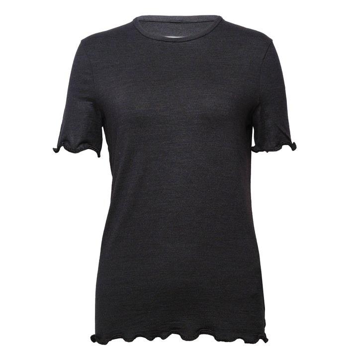 Embroidered Stretch Silk Linen Top